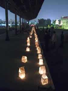 many candles in 2 rows