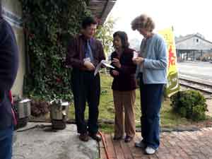 Chiayi Cultural Council Director, Mei-Win and Jane meeting