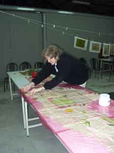 Jane working on Chiayi site map