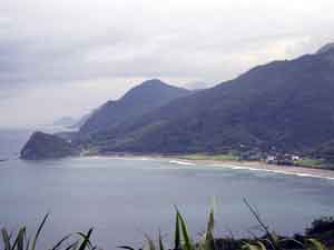 Hualien County coast line and Jici beach
