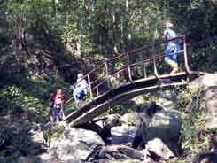 high bridge over trail