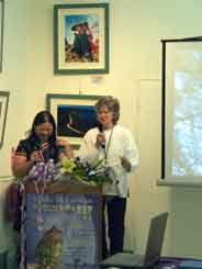 Jane giving a presentation
